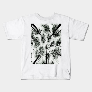 Upward view of trees Kids T-Shirt